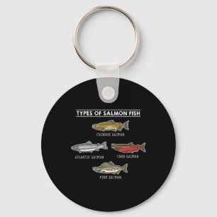 Soorten zalmvis voor zalm Gevist Sleutelhanger