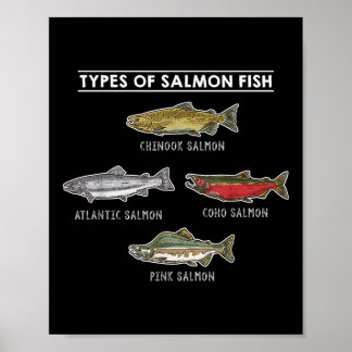 Soorten Zalmvis Voor Zalmvissen Poster