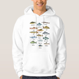 Soorten Zoetwatervis Vissen Hoodie