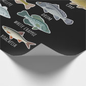 Soorten zoetwatervissoorten Gevist Cadeaupapier (Hoek)