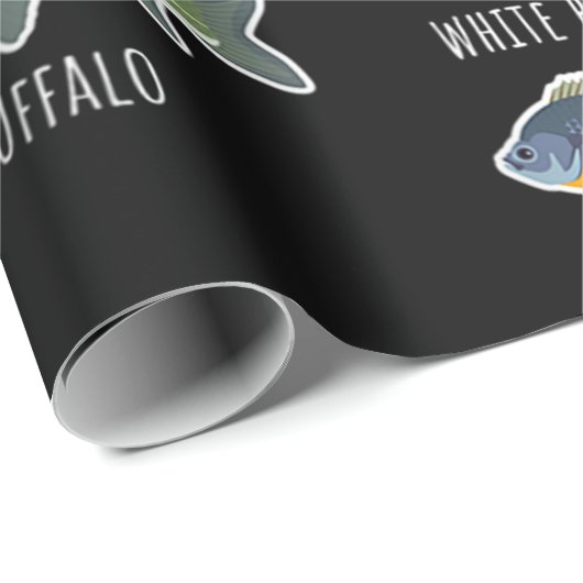 Soorten zoetwatervissoorten Gevist Cadeaupapier (Rol Hoek)