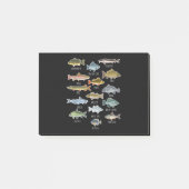 Soorten zoetwatervissoorten Gevist Post-it® Notes (Voorkant)