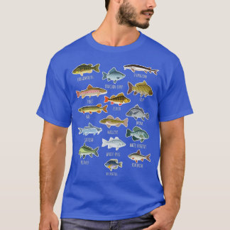 Soorten zoetwatervissoorten Gevist T-shirt