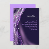 Soortende Dove Bat Bar Mitzvah Reception Party Kaa Kaart (Voorkant / Achterkant)