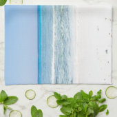 Soortgelijk strand en turkooisblauw zee theedoek (Gevouwen)