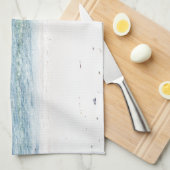 Soortgelijk strand en turkooisblauw zee theedoek (Quarter Fold)