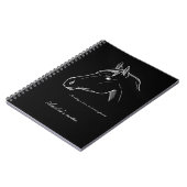 Soortminimalistisch lijnontwerp notitieboek (Linkerzijde)