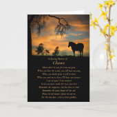 Soortsympathie Aangepaste naam Memorial Frameable Kaart (Gele Bloem)