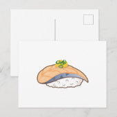 Soorzalm Sushi - Kawaii Foodies Briefkaart (Voorkant / Achterkant)
