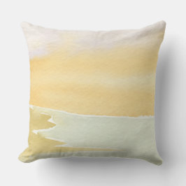 Soothing Abstract Landscape Throw Pillow Kussen