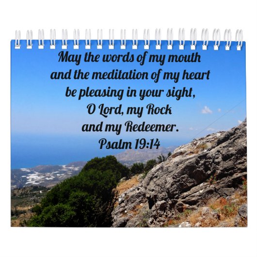 Soothing Bible Verses Custom Christian Kalender (Hoes)