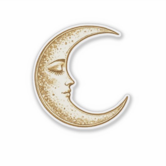Soothing Crescent Moon Sticker (Voorkant)