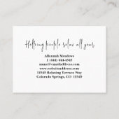 Soothing Desert Moon Meditation  Klantenkaartje (Achterkant)