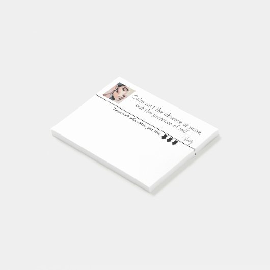 Soothing Pixel Portrait in neutral tones  Post-it® Notes (Schuin)