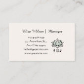 Soothing Sage Visitekaartje (Achterkant)