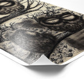 Sooty Owls Foto Afdruk (Hoek)