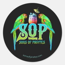 SOP Sons of Pirates Ronde Sticker