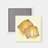 Sopaipilla Cachanga Sopaipa Gebakken gebak Magneet (Voorkant / Achterkant)