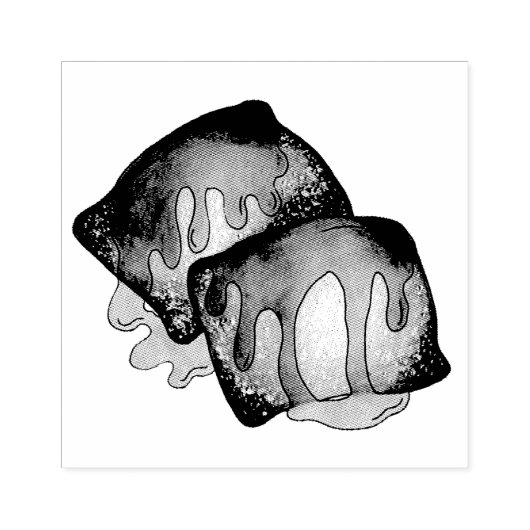 Sopaipilla Cachanga Sopaipa Gebakken gebak Rubberstempel (Afrduk)