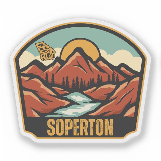 Soperton, Georgia Sticker (Voorkant)
