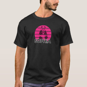 Sophia Beauful Girl Name met Cute Panda T-shirt