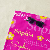 Sophia bloemen noemen strandhanddoek strandlaken (In situ)