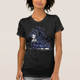 "Sophia" Blue Tattoo Fairy Art Top