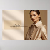 Sophia Chic Minimalist Typography Poster (Voorkant)