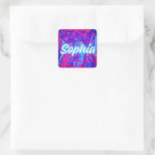 Sophia – Classic Wisdom Name Concept Vierkante Sticker (Tas)