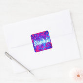 Sophia – Classic Wisdom Name Concept Vierkante Sticker (Envelop)
