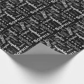 Sophia Custom Name Cadeaupapier (Hoek)