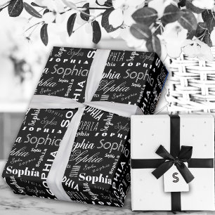 Sophia Custom Name Cadeaupapier