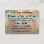 Sophia Dayle Ronde Elegant Professional Visitekaartje (Achterkant)