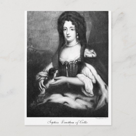Sophia Dorothea van Celle Briefkaart (Voorkant)