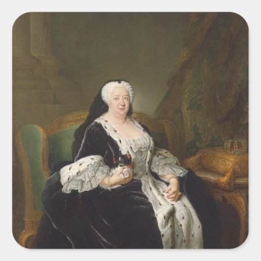 Sophia Dorothea van Hannover Vierkante Sticker (Voorkant)