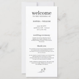 Sophia Elegant Black and White Minimalist Wedding