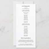 Sophia Elegant Black and White Minimalist Wedding (Achterkant)