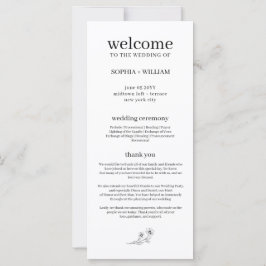 Sophia Elegant Black and White Minimalist Wedding