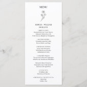 Sophia Elegant Modern Huwelijksreceptie Diner Menu (Voorkant)