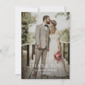 Sophia foto Moderne bruiloft Bedankkaart (Voorkant)