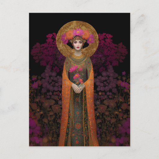 Sophia Goddelijke Godin van Wijsheid Mozaïek Portr Briefkaart (Voorkant)