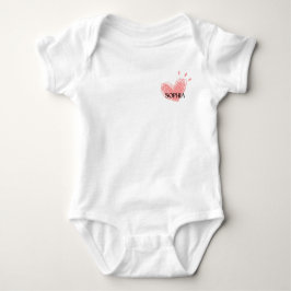 Sophia Heart Baby Bodysuit