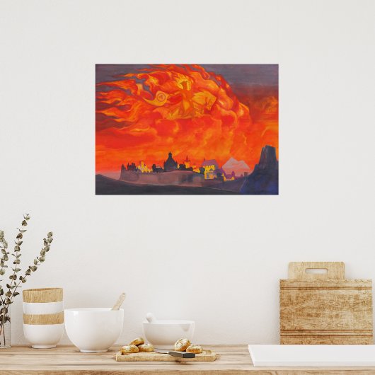 Sophia, het Wisdom van de Almachtige door Roerich Poster (Keuken)