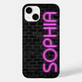 SOPHIA in PINK Neon Lights Case-Mate iPhone Case (Achterkant)