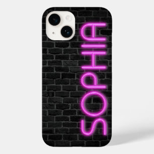 SOPHIA in PINK Neon Lights Case-Mate iPhone 14 Hoesje