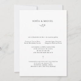 Sophia Invitación Boda Catolica Spaanse bruiloft Kaart