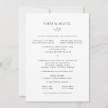 Sophia Invitación Boda catolica , Spaanse bruiloft
