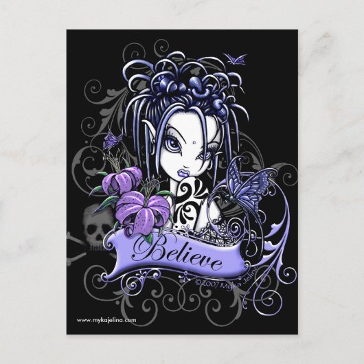 Sophia Lilly Believe Butterfly Fairy Briefkaart (Voorkant)