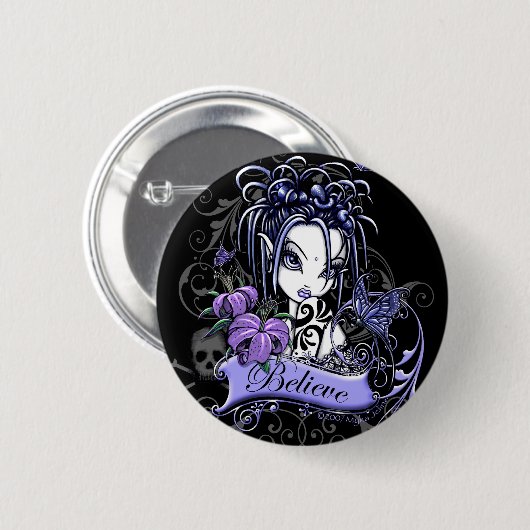 Sophia Lilly Believe Flower Fairy Button (Voorkant /achterkant)