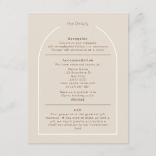 SOPHIA Modern Desert Boho Arch Details Kaart
